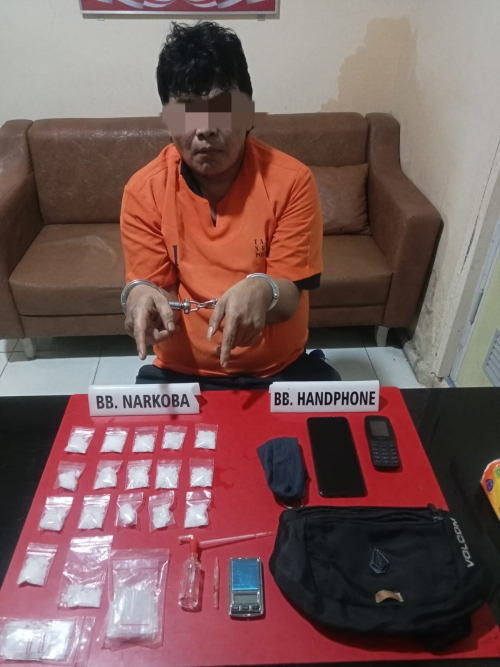 Jadi Pengedar Warga Bangkinang Kota Diringkus Polisi, 85 Gram Sabu Disita