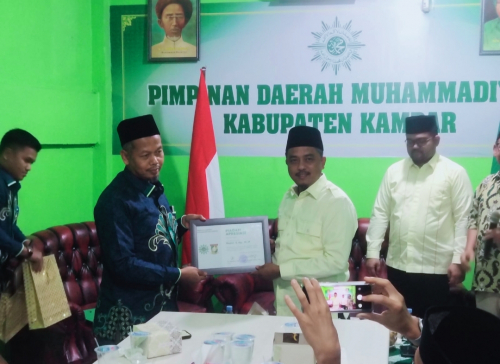 Repol-Ardo Jalin Silaturahmi dengan Muhammadiyah Kampar, Komitmen Tegaskan Tolak Politik Uang