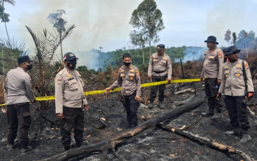 2 Jam Perjalanan Berat, Petugas Temukan 20 Hektare Lahan di Kampar Terbakar Hebat
