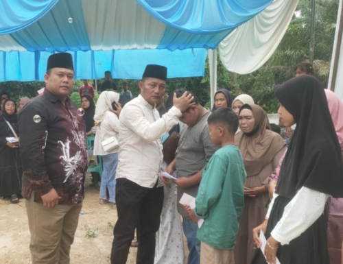 Sambut Ramadan, Desa Pulau Permai Kampar Santuni Puluhan Anak Yatim