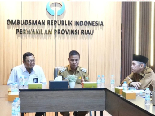 Kejar Zona Hijau 2026, Bupati Kampar 'Sapa' Ombudsman Riau di Awal Tahun