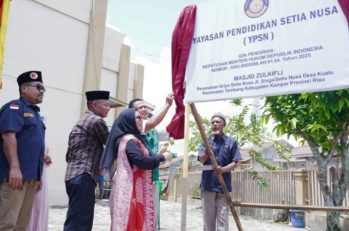 Perkuat Julukan 'Serambi Mekkah', Pemkab Kampar Resmikan Yayasan Pendidikan Setia Nusa