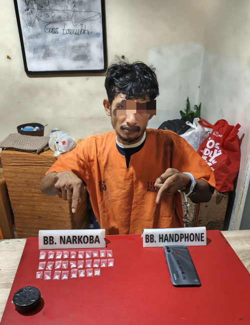 Polisi Tangkap Pengedar Narkoba di Kampar, 28 Paket Sabu Disita