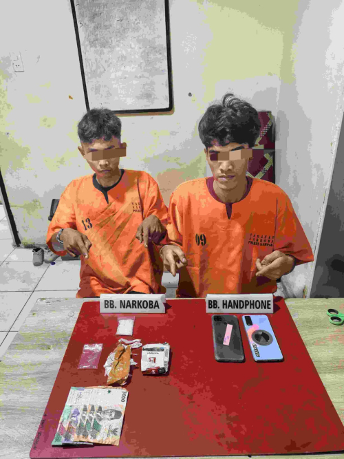 Dua Pelaku Narkoba di Kampar Diringkus, Belasan Gram Barang Bukti Sabu Disita