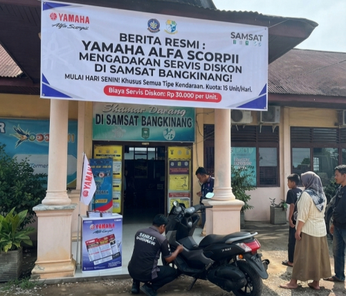 Mulai Senin Depan, Samsat Bangkinang Gandeng Yamaha Hadirkan Servis Motor Murah untuk Warga Taat Pajak