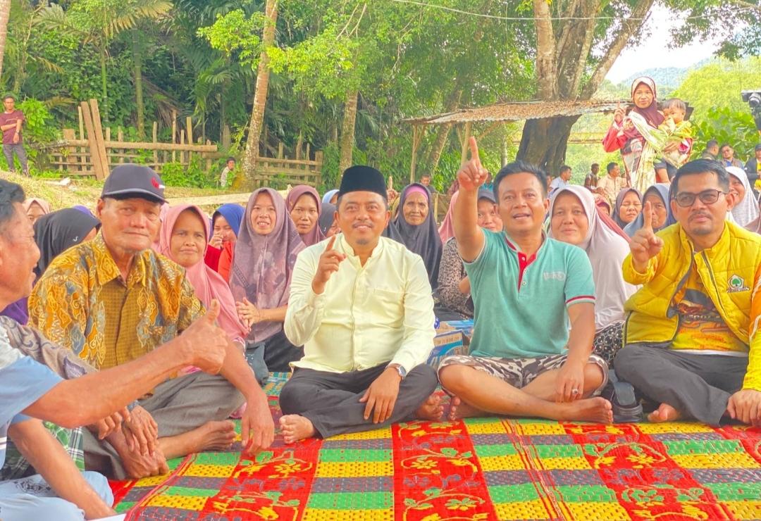 Jika Terpilih Jadi Bupati Kampar, Repol Janji Teruskan Pembangunan Jalan Desa Koto Lamo