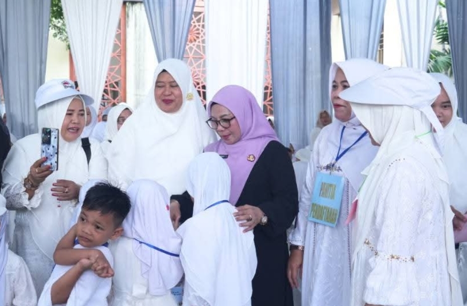 Pesan Mendalam Wabup Kampar Saat Ribuan Anak RA di Bangkinang Belajar Manasik Haji