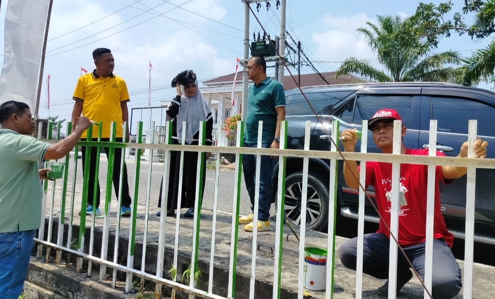 Sambut HUT ke-81 RI, Samsat Bangkinang-Satlantas dan Jasa Raharja Gelar Goro Bersama