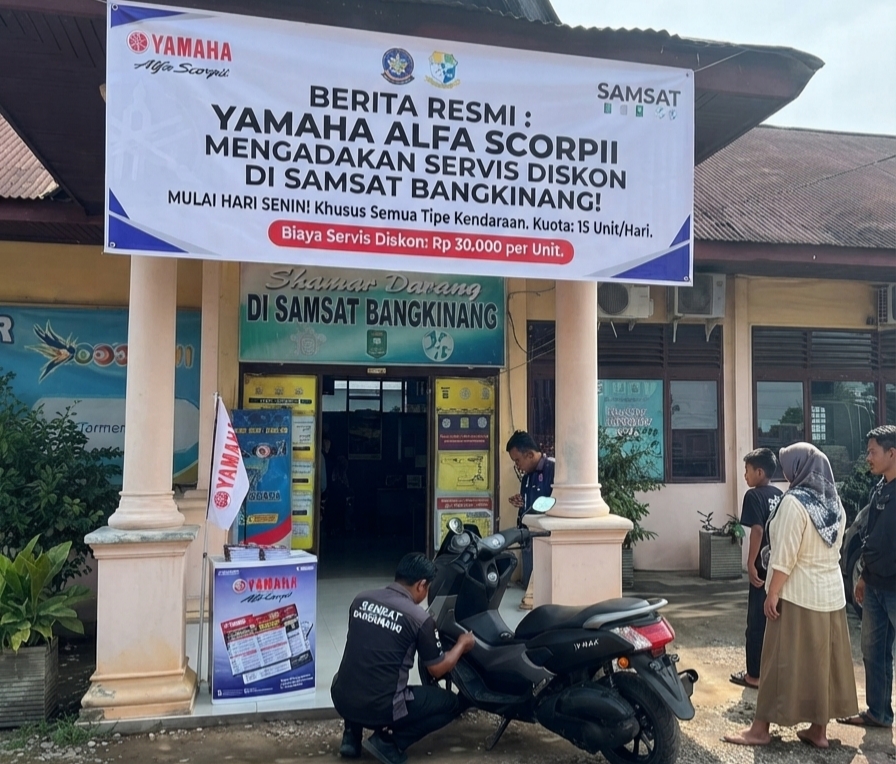 Mulai Senin Depan, Samsat Bangkinang Gandeng Yamaha Hadirkan Servis Motor Murah untuk Warga Taat Pajak