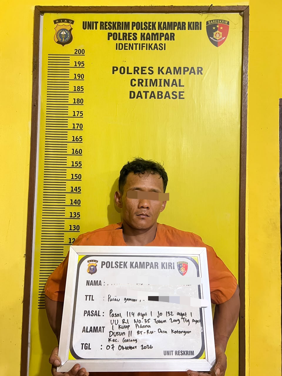 Polisi Tangkap Pengedar Sabu di Kampar, 2 Paket Disembunyikan di Bagasi Motor