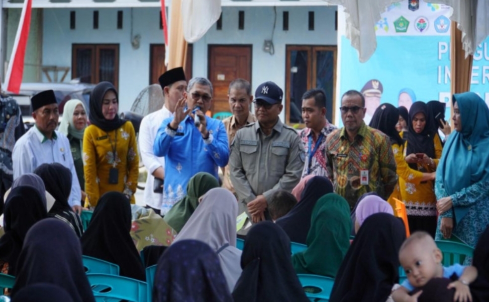 Kadiskes Kampar Buka Gerakan Intervensi Stunting Serentak, Bersinergi dengan Kemendes PDTT